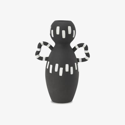 Olivia's Liang and Eimil Domino Ceramic Vase in Black and White