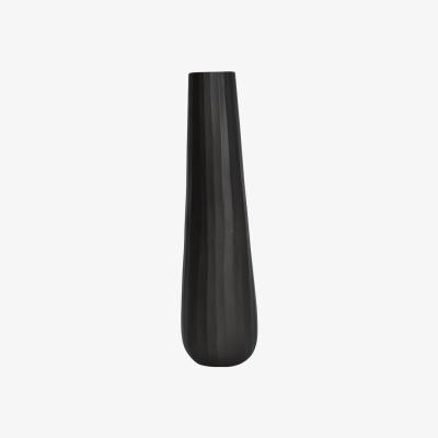 Olivia's Libra Iconic Ripples Graphite Aluminium Tapered Vase Large