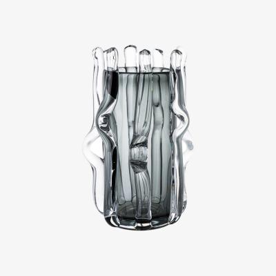 Olivia's Liang & Eimil Aura Glass Vase Large Grey & Clear