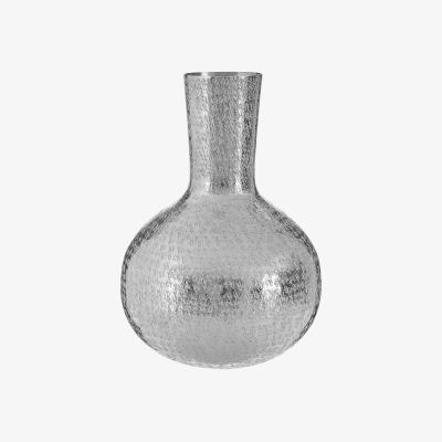 Olivia's Olivia's Saira Bottle Vase Hammer Silver Effect