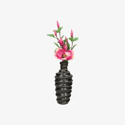 Olivia's Libra Interiors Vase Stoneware Black / Large