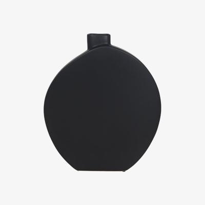 Olivia's Liang & Eimil Black Oval Ceramic Bud Vase