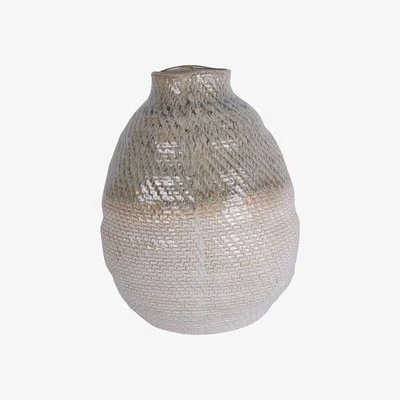 Olivia's Libra Interiors Extra Large Ceramic Woven Vase