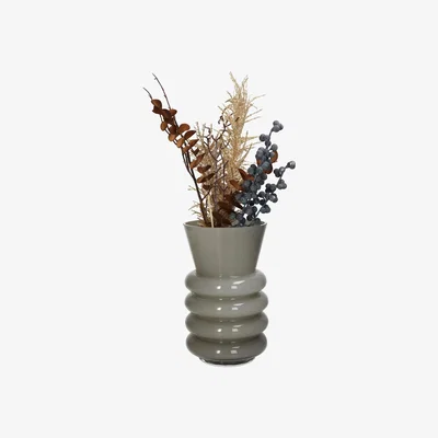 Olivia's Libra Interiors Vase Glass Ivory