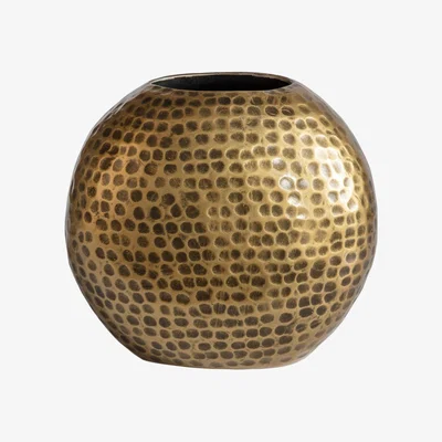 Olivia's Gallery Interiors Small Juliana Vase in Antique Brass | Outlet