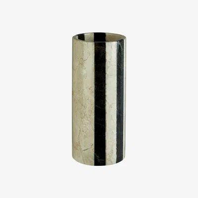 Olivia's Olivia's Cream Marble Small Vase