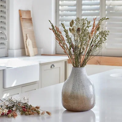 Olivia's Ivyline Verre Round Gold Frosted Vase