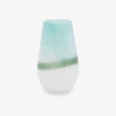 Olivia's Olivia's Cerise Small Turquoise Ombre Glass Vase