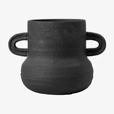 Olivia's Gallery Interiors Gorka Vase in Black / Large