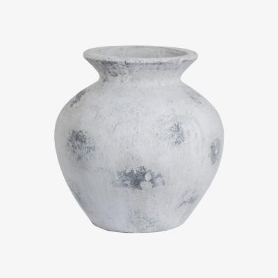 Olivia's Hill Interiors Downton Large Antique Vase in White