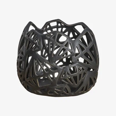 Olivia's Gallery Interiors Jamba Vase / Black / Short