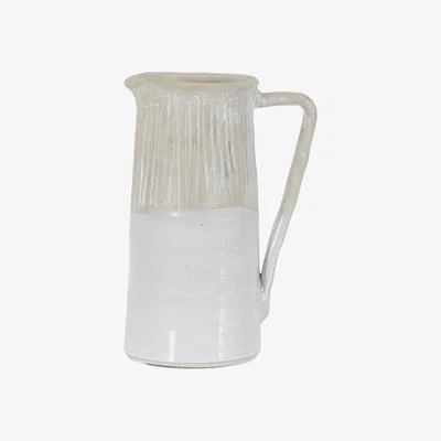 Olivia's Gallery Interiors Large Moresk Jug in Matt White