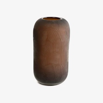 Olivia's Liang & Eimil Glass Vase Chocolate - Large