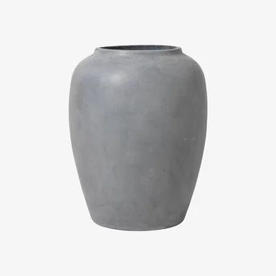 Olivia's Broste Copenhagen Ray Floor Vase in Charcoal
