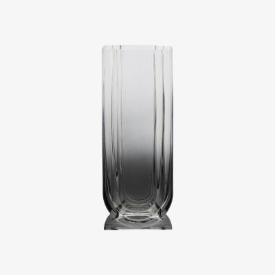 Olivia's Olivia's Eden Large Glass Vase in Grey Ombre