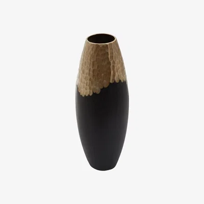 Olivia's Olivia's Black And Gold Dimpled Vase Large