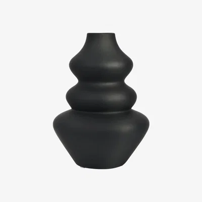 Olivia's Libra Wavy Vase Black | Outlet