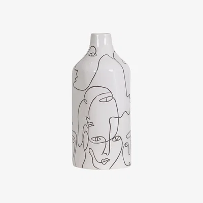 Olivia's Libra Linework Face Vase | Outlet