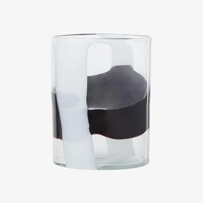 Olivia's Olivia's Hannah Small Glass Vase in Black & White
