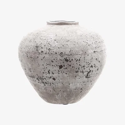 Olivia's Hill Interiors Regola Stone Ceramic Vase / Small