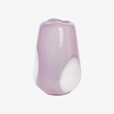 Olivia's Broste Copenhagen Ada Dot Mouthblown Vase in Light Purple - Small
