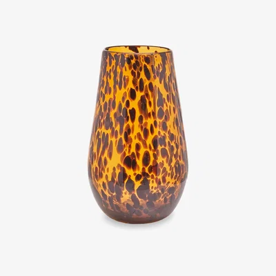Olivia's Olivia's Cerise Small Tortoise Shell Effect Glass Vase