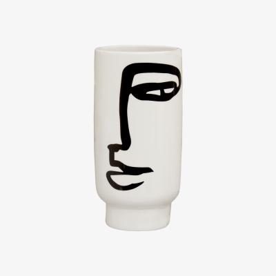 Olivia's Olivia's Vera Face Vase in Black & White