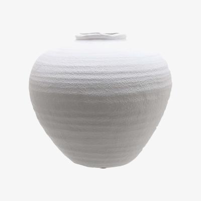 Olivia's Hill Interiors Regola Large Ceramic Vase in Matt White