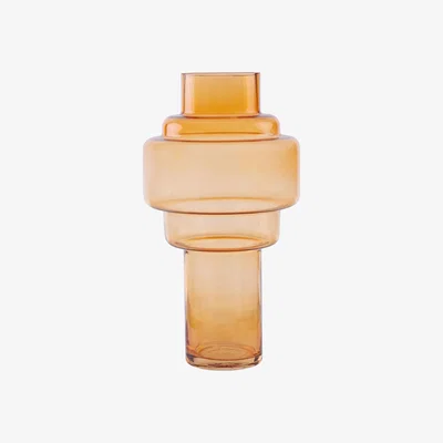 Olivia's Olivia's Cadence Large Orange Glass Vase