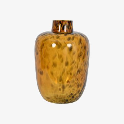 Olivia's Libra Leopard Vase Brown