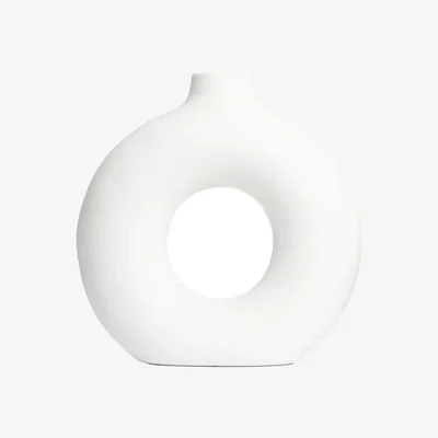 Downtown BHS Holey Ceramic Vase - White
