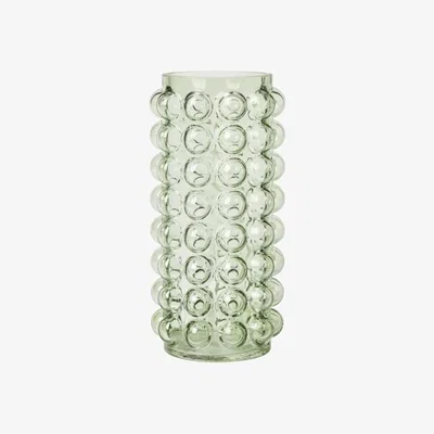 Downtown BHS Small Bobble Glass Vase - Green