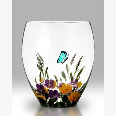 Downtown Nobile Dancing Butterfly Curved Vase 21cm, Floral