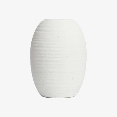 Downtown BHS Small Textured Cermaic Vase - Cream