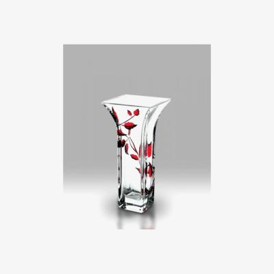 Downtown Nobile Ruby Leaf Flared Vase 22.5cm