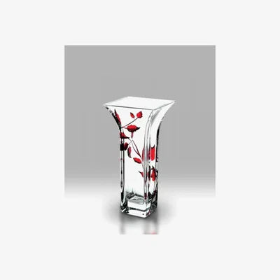 Downtown Nobile Ruby Leaf Flared Vase 22.5cm