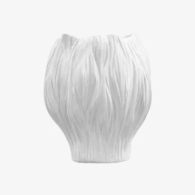 Downtown Flora Large Vase - White