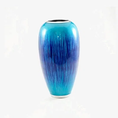 Downtown Tilnar Art Brushed Aqua Vase