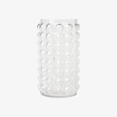 Downtown BHS Medium Bobble Glass Vase - Clear