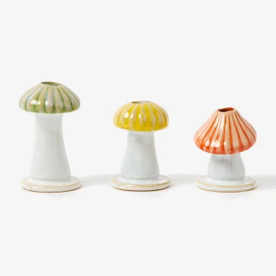 Oliver Bonas Mushroom Bud Vase Set of Three