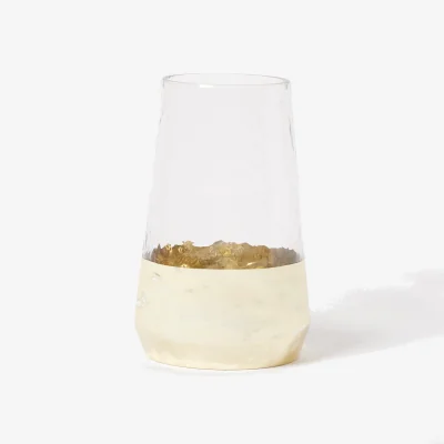 Oliver Bonas Oro Gold Glass Vase Medium