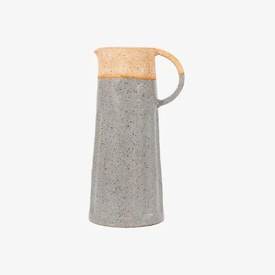Perch and Parrow Oldbury Pitcher in Slate & Natural