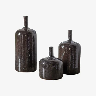 Perch and Parrow Orion Vase in Grey