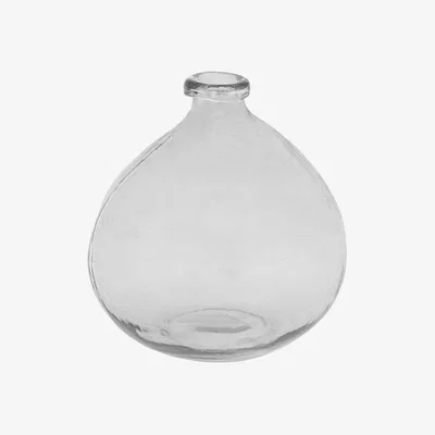 Perch and Parrow Orla Handblown Glass Vase in Smoke