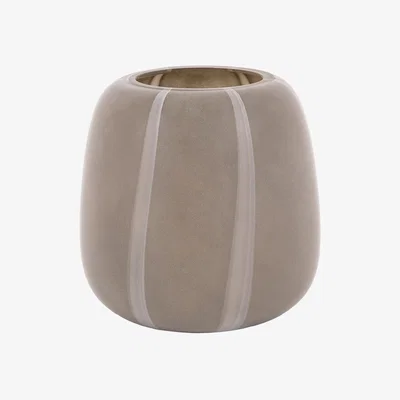 Perch and Parrow Arla Stripe Glass Vase, Medium