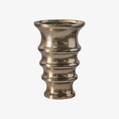 Perch and Parrow Kimbark Metallic Vase, Small
