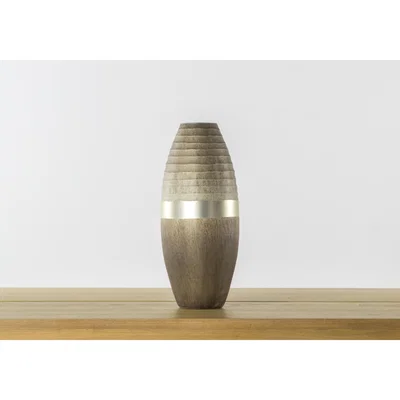 Perch and Parrow Alondra Bronze Gold Patina Vase