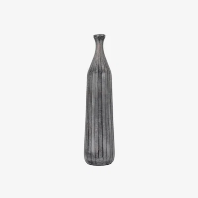 Perch and Parrow Farley Bottle Vase in Antique Grey - Large