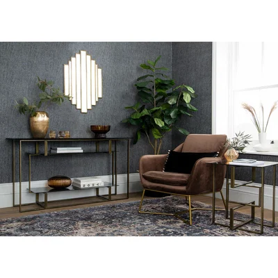 Perch and Parrow Anais Gold Textured Vase