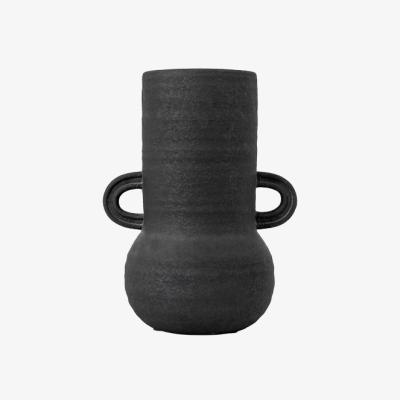 Perch and Parrow Somov Vase in Black - Large